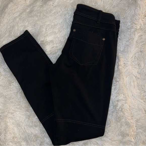 ATHLETA Women’s Black Stretch Pants Pockets Jean Style Leggings‎ Size Sm - Picture 1 of 7